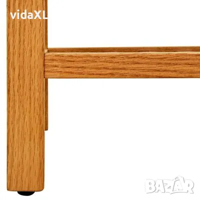 vidaXL Поставка за обувки с 3 рафта, 50x27x60 см, дъбов масив(SKU:331745), снимка 4 - Други - 49012954