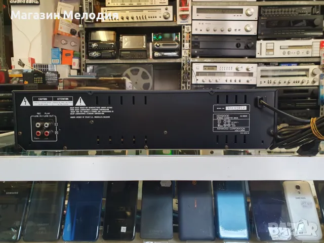 Касетен дек Kenwood -880 D В отлично техническо и визуално състояние., снимка 13 - Декове - 49313103