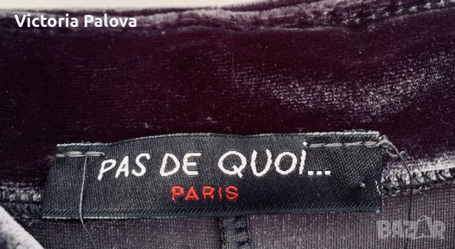 Красива рокля кадифе PAS DE QVOI PARIS, снимка 5 - Рокли - 39234380