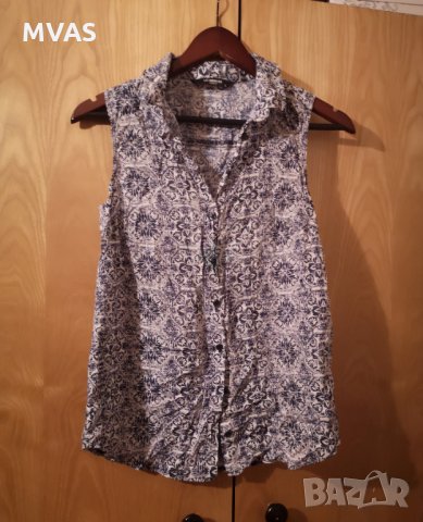 Нова риза/блуза LC Waikiki 36 номер Тъмно синьо и бяло