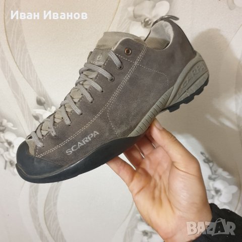 водоустойчиви турустически обувки Scarpa  Mojito GTX Shark  номер 41,5, снимка 1 - Други - 42964702