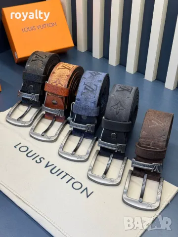 Louis Vuitton естествена кожа колани , снимка 1 - Колани - 49582150