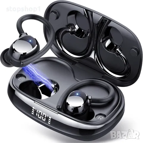 Tukio Wireless Earbuds, Ear Buds 80H Playtime with Earhooks, Bluetooth 5.3 слушалки с 4 ENC микрофон