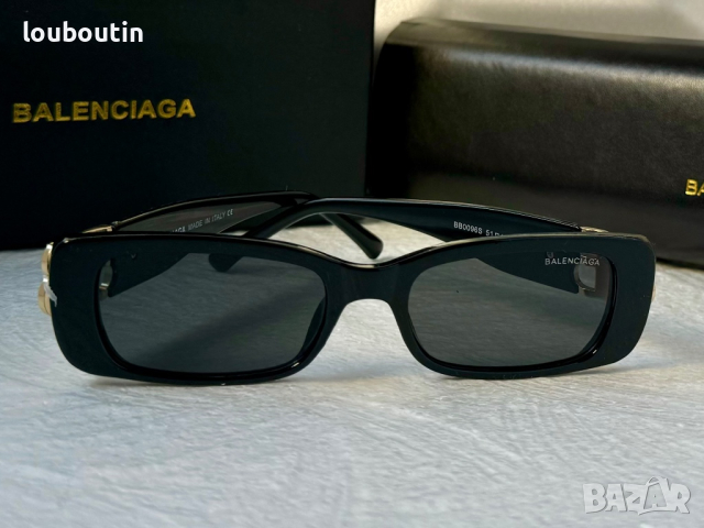 Balenciaga правоъгълни дамски слънчеви очила 1:1 с лого, снимка 7 - Слънчеви и диоптрични очила - 44865156