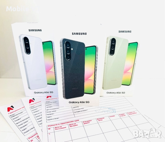 НОВ! Samsung Galaxy A56 5G 128GB Graphite / Olive / Gray 2г.ГАРАНЦИЯ!