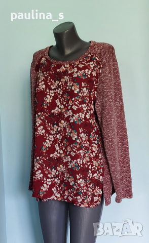 Комбинирана маркова туника тип блуза "Van Hausen"® / голям размер , снимка 1 - Туники - 36528572
