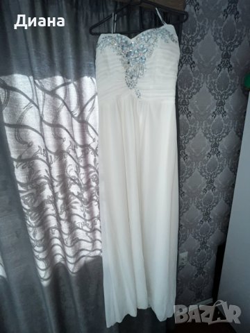  Официална бяла рокля.