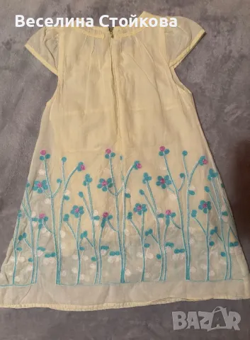 Жълтя рокличка на цветя, снимка 1