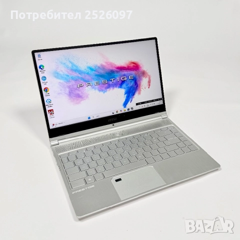 MSI Prestige 14/i7-8550U/GTX 1050 Max Q/16GB/256GB/IPS/Подсветка, снимка 3 - Лаптопи за работа - 52787594