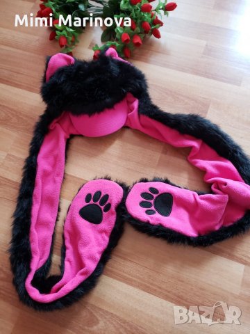 Шапка с ръкавици , снимка 2 - Шапки - 27034625