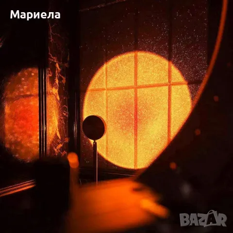 Прожекционна лампа Mydethun Sunset - Ротация на 180°/Романтична светлина за декорация на дома, снимка 9 - Други - 48122832