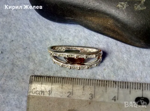 ПРЕКРАСЕН СКЪПОЦЕНЕН ПЕНДАНТ с ФАСЕТИРАН ИСКРЯЩИ ЦИРКОНИ АМЕТИСТ и БЯЛА ПОЗЛАТА 48842, снимка 8 - Колиета, медальони, синджири - 48842451