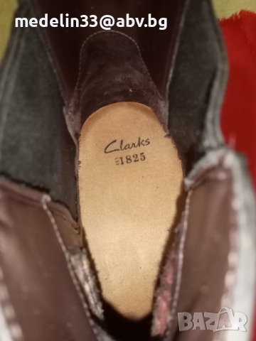 Мъжки боти Clarks 44 дебела естествена кожа, шити, нови, снимка 3 - Мъжки боти - 43695725