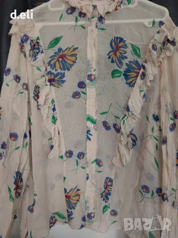 ZADING&VOLTAIRE  Paris Size M-L 100% Коприна Уникат, снимка 2 - Ризи - 49697203