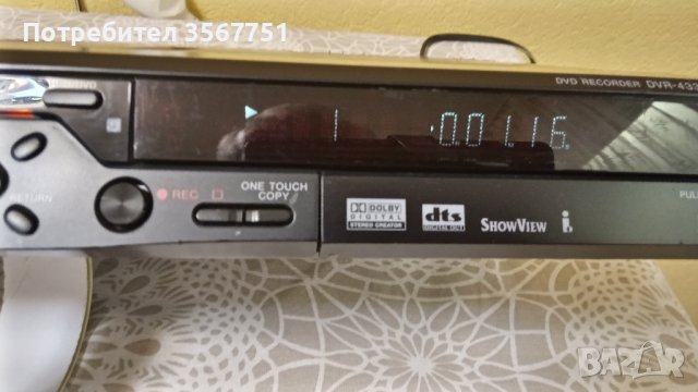 PIONEER DVD RECORDER DVR-433H-K / , снимка 2 - Плейъри, домашно кино, прожектори - 40051448