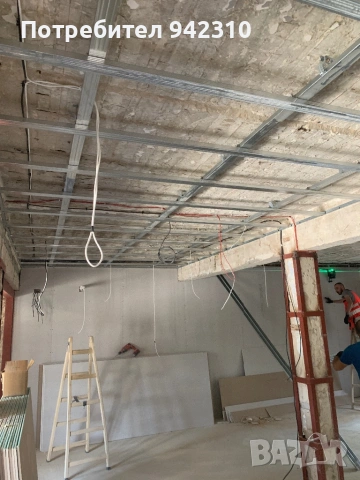 Сухо строителство,монтаж на гипсокартон,шпакловка и машинно боядисване, снимка 9 - Монтажи - 53270084