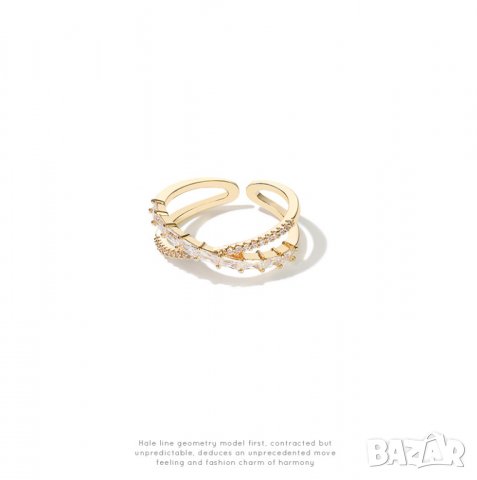 Тотална разпродажба - 50% Сребърен пръстен с циркон регулируем /2319/, снимка 3 - Пръстени - 33155788