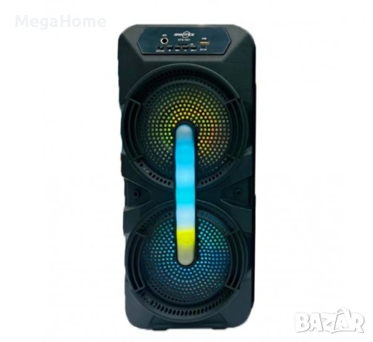 Преносима Активна Двойна Тонколона GTS 2x6,5" с вграден усилвател, Микрофон, Bluetooth, 30W, снимка 4 - Тонколони - 53104433