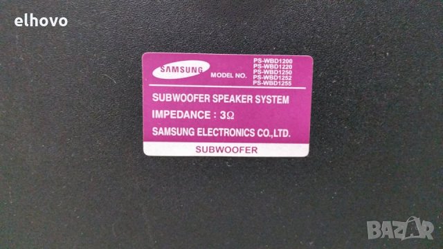 Субуфер Samsung PS-WBD1200, снимка 5 - Тонколони - 29026341