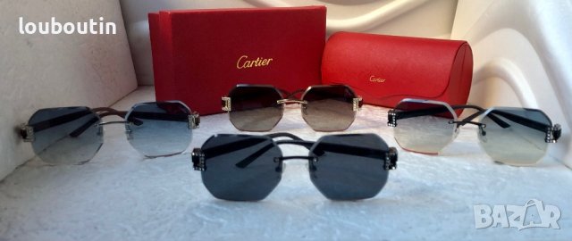 Cartier 2022 прозрачни дамски слънчеви очила Осмоъгълник с камъни, снимка 10 - Слънчеви и диоптрични очила - 38809240