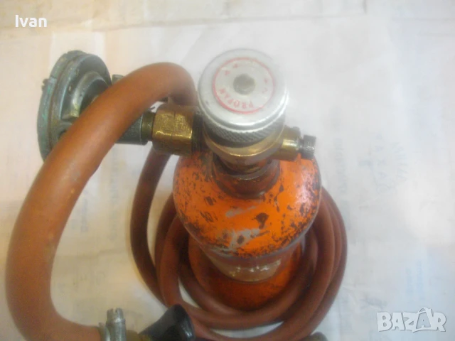 KAYSER немска оригинална газова горелка с бутилка маркуч и редуцир вентил , снимка 5 - Други инструменти - 51310853