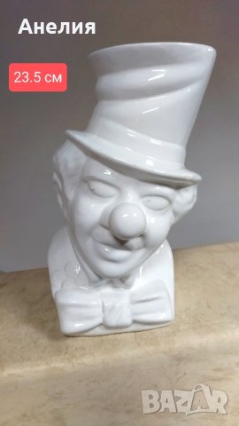 Уникална ваза глава на Клоун 