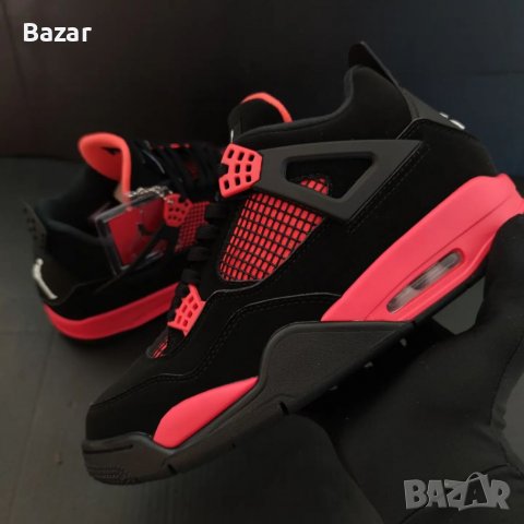 Nike Air Jordan 4 Retro Red Thunder Нови Оригинални Кецове Обувки Маратонки Размер 42 Номер , снимка 7 - Кецове - 38776074