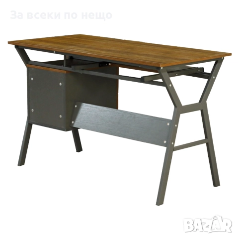 Бюро Хоуми - цвят орех-сив Код P1782, снимка 3 - Бюра - 53001724