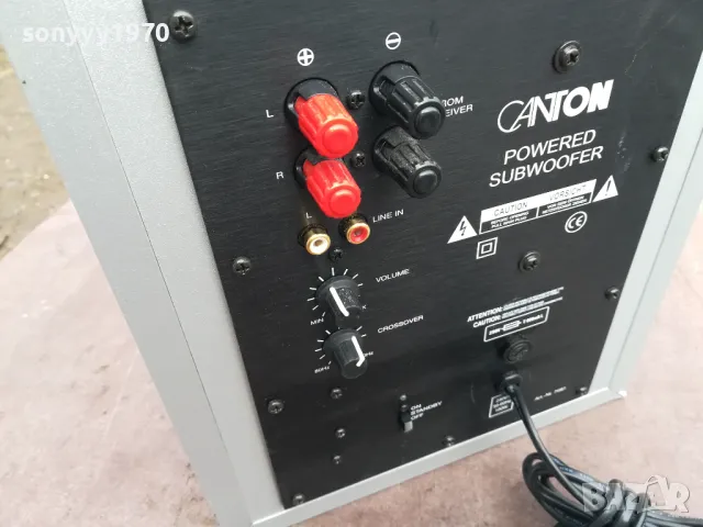 CANTON CD1SC POWERED SUBWOOFER-ВНОС SWISS 0203251713LNWC, снимка 5 - Тонколони - 49336390