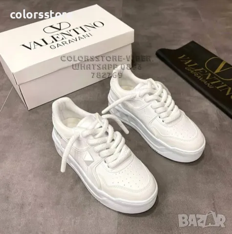 Мъжки бели кецове  Valentino-VR31A, снимка 2 - Ежедневни обувки - 47454678