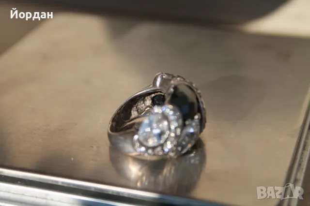 Дамски сребърен пръстен, снимка 5 - Пръстени - 49169399