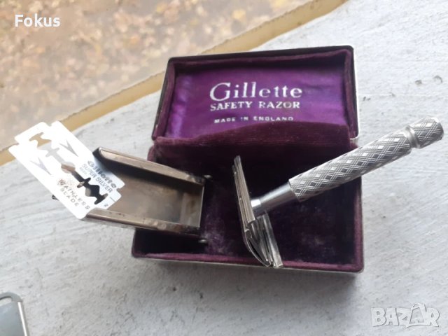 Стара колекционерска самобръсначка Gillette оригинална кутия, снимка 2 - Антикварни и старинни предмети - 51043251