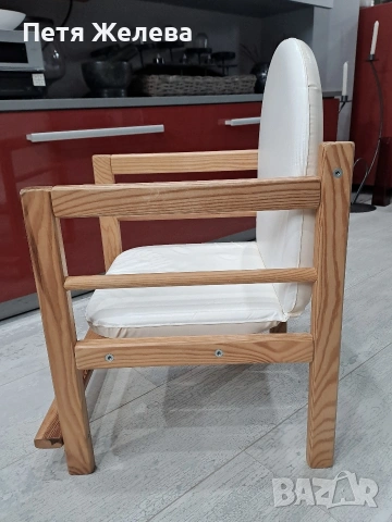 Детско дървено столче , снимка 3 - Мебели за детската стая - 53060545