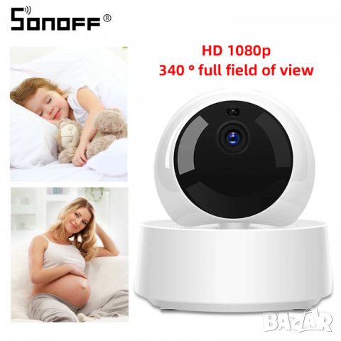 SONOFF GK WiFi, охранителна камера за сигурност, нощно виждане, видеонаблюдение, сот, бебефон, аларм, снимка 4 - IP камери - 33681257