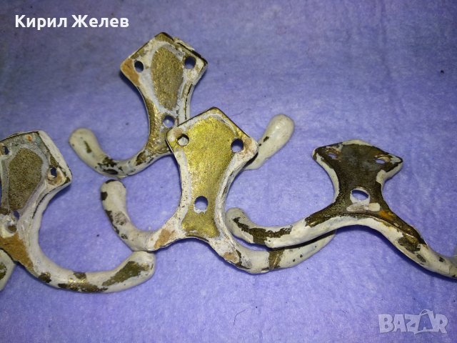 ЛОТ ПЕТ СТАРИ ВИНТИДЖ МОДЕЛ БРОНЗОВИ ЗАКАЧАЛКИ За ПОРТМАНТО 41296, снимка 5 - Антикварни и старинни предмети - 43805219