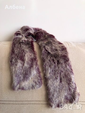 Шал Benetton от естествен косъм , снимка 7 - Шалове - 35220244