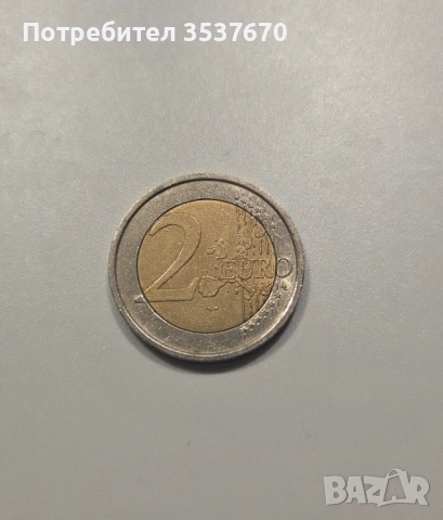 2 ЕВРО Италия 2002 Данте Алигиери, снимка 2 - Нумизматика и бонистика - 53400665