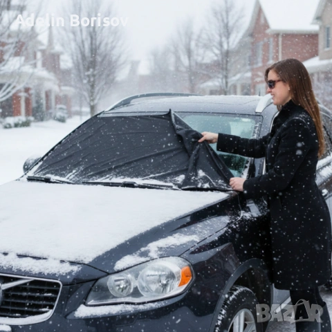 Защитно покритие за предно стъкло - универсално, водоустойчиво, снимка 3 - Аксесоари и консумативи - 53517609
