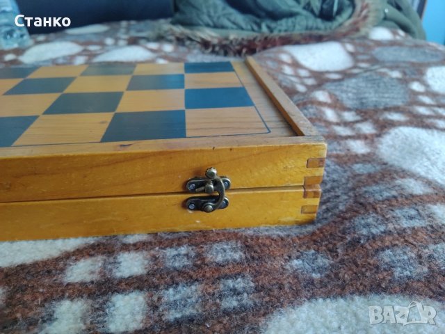шах и табла, 50х50, автентичен , снимка 6 - Шах и табла - 43938131