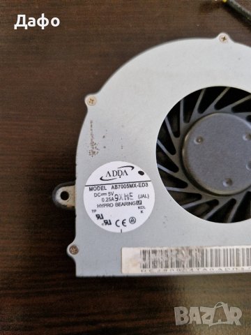 Вентилатор за Toshiba L500 AB7005MX-ED3, снимка 2 - Части за лаптопи - 43326421