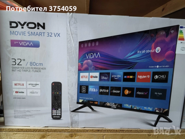Смарт телевизор- Dyon Movie Smart 32 VX, снимка 3 - Телевизори - 52303940