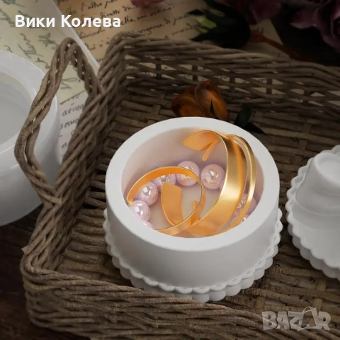 Силиконов молд „Coquette Bow” – Форма за стекиращи се кутийки за бижута, снимка 2 - Форми - 52823675