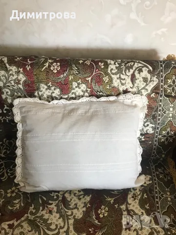 Възглавница плетена на 1 кука /калъфка и възглавница/, снимка 2 - Възглавници - 49845570