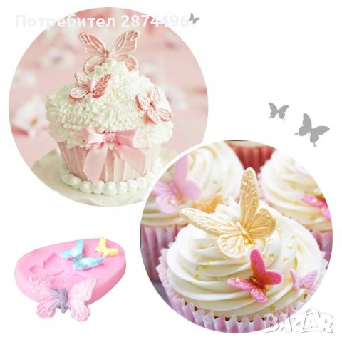 3802 Силиконов молд с пеперуди, снимка 9 - Форми - 39008876