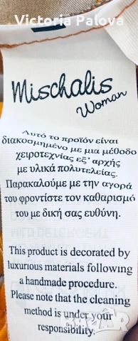 HAUTE  COUTURE дизайнерска блуза MISCHALIS коприна, снимка 11 - Корсети, бюстиета, топове - 51029162