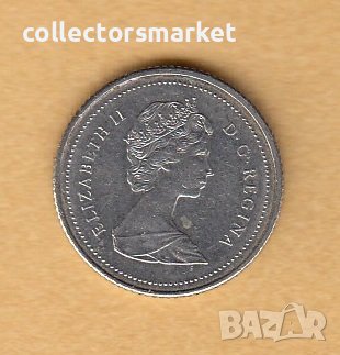 10 цента 1984, Канада, снимка 2 - Нумизматика и бонистика - 38717297