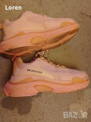 *Balenciaga*Нови!Маратонки цвят пепел от рози, снимка 5 - Маратонки - 52655863