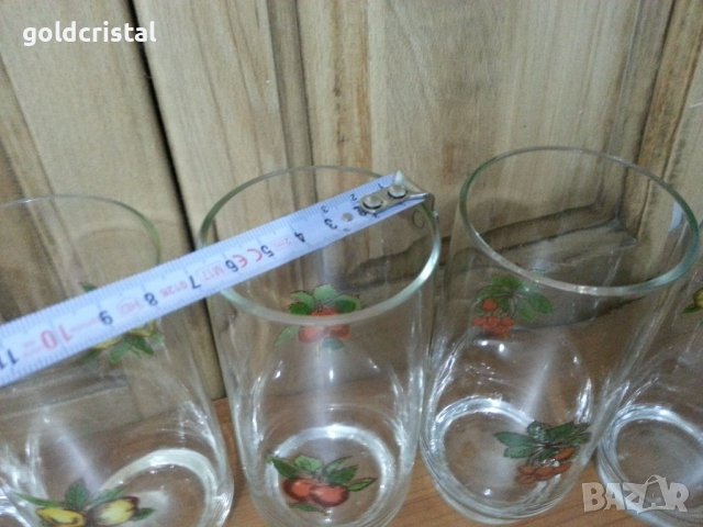 Водни стъклени чаши, снимка 3 - Антикварни и старинни предмети - 38583969