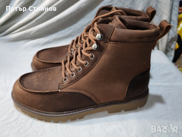 Удобни мъжки боти от естествена кожа TOMS №42