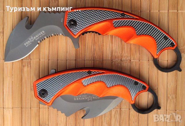 Сгъваем нож /карамбит/  FOX F91 , снимка 12 - Ножове - 18017914